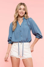 Load image into Gallery viewer, Chambray Blouse
